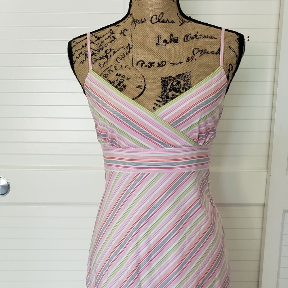 Like New J.Crew Cotton Spaghetti Strap Stripe Dress-Local Pickup Available